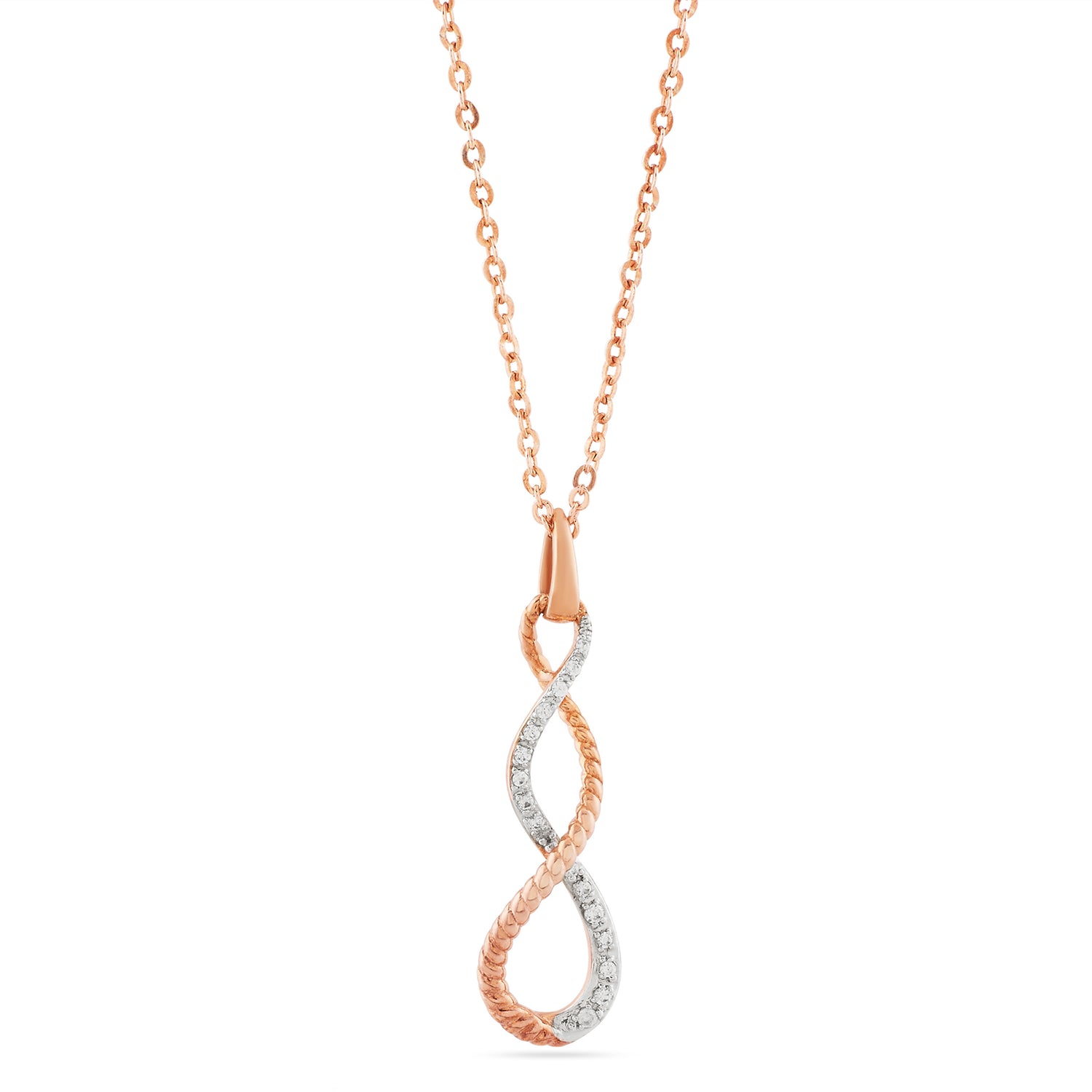 Elegant Twisted Infinity Drop Pendant For A Lifetime Of Love