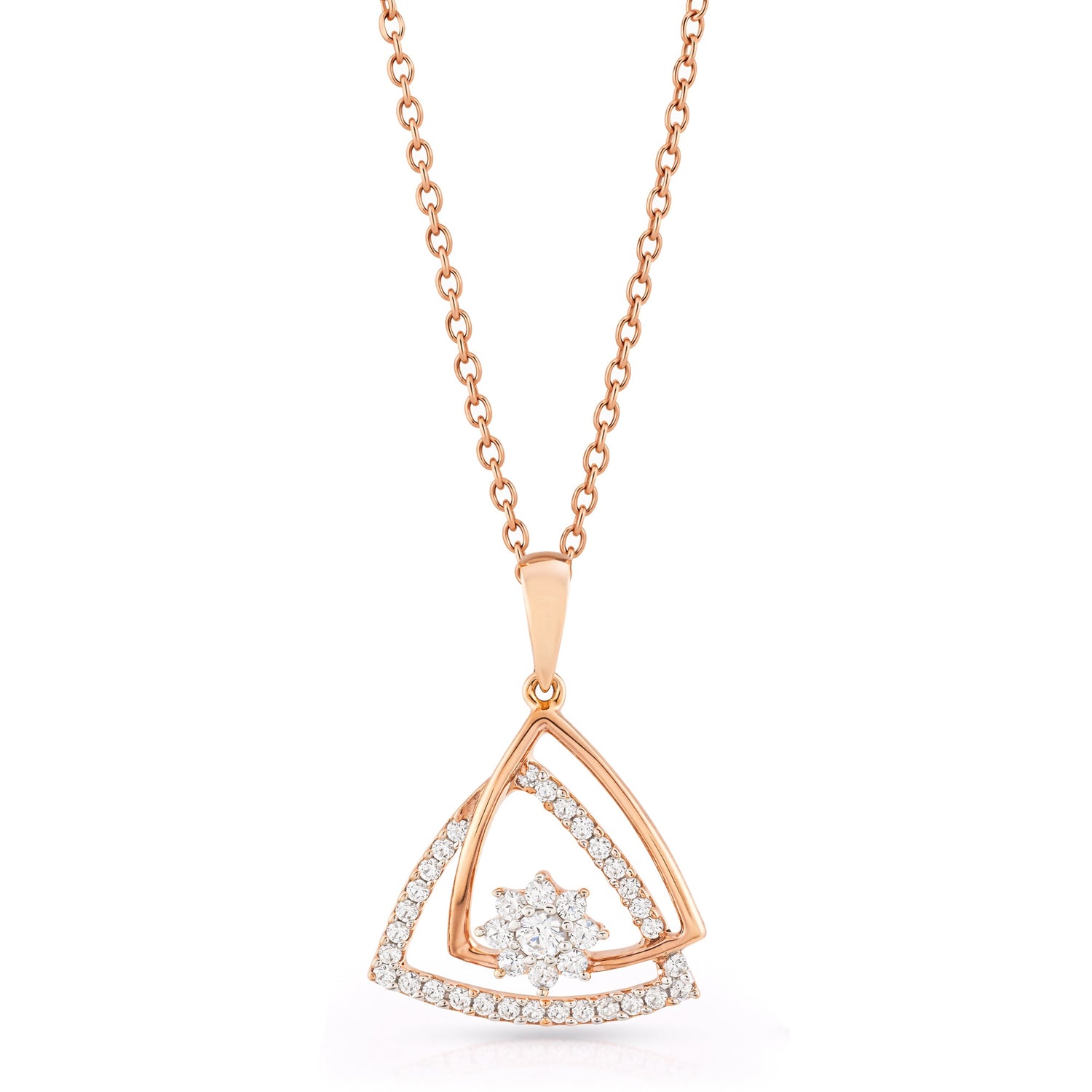 Celestial Geometry Pendant with Starburst Sparkle and Modern Elegance