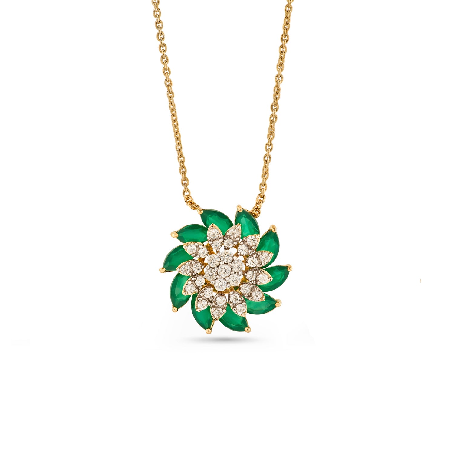 Whispering Garden Bloom Pendant of Timeless Grace