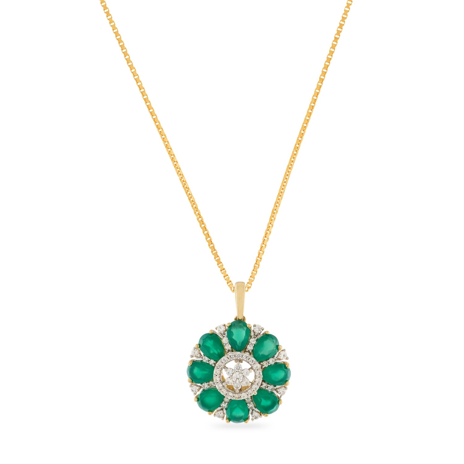 Garden Bloom Pendant Inspired by Regal Floral Harmony