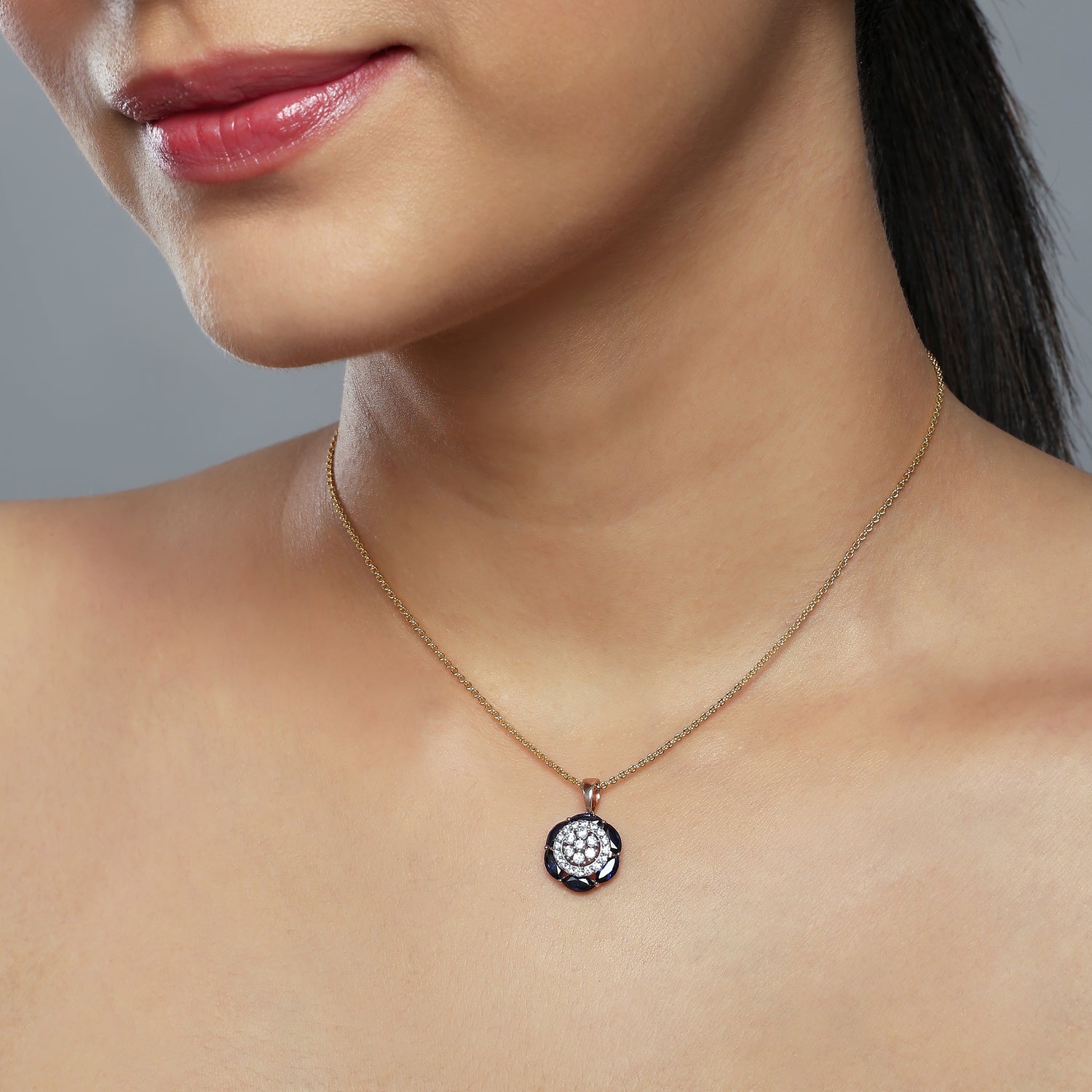 Celestial Halo Medallion Pendant with Timeless Allure