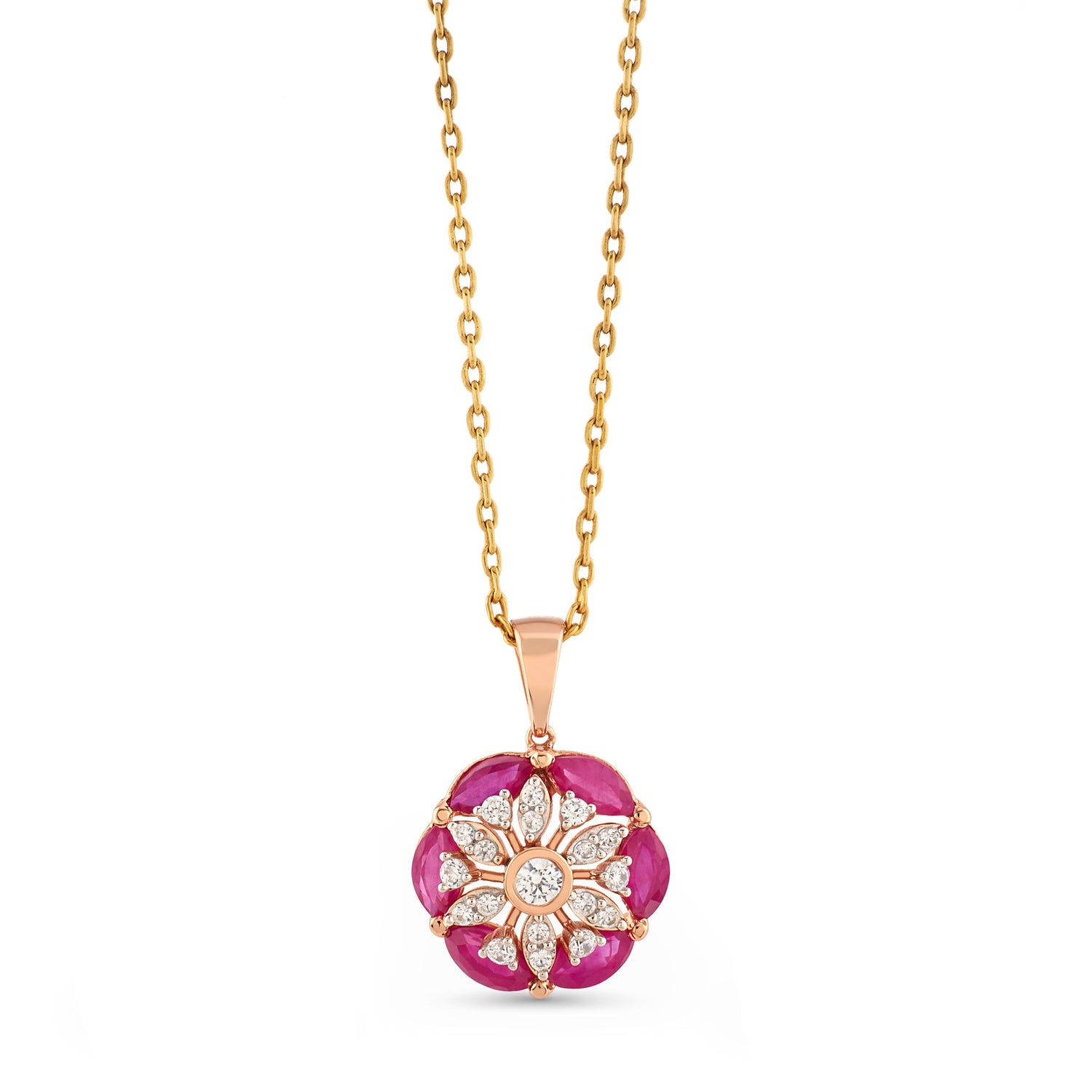 Romantic Floral Blossom Pendant for Timeless Celebrations