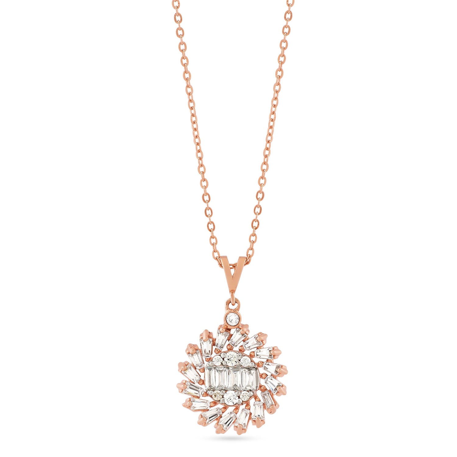 Elegant Radiant Floral Starburst Pendant for Timeless Romantic Sophistication