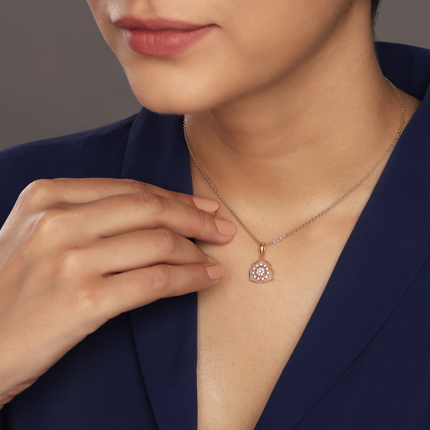 Sacred Bloom Pendant with Timeless Ornamental Grace