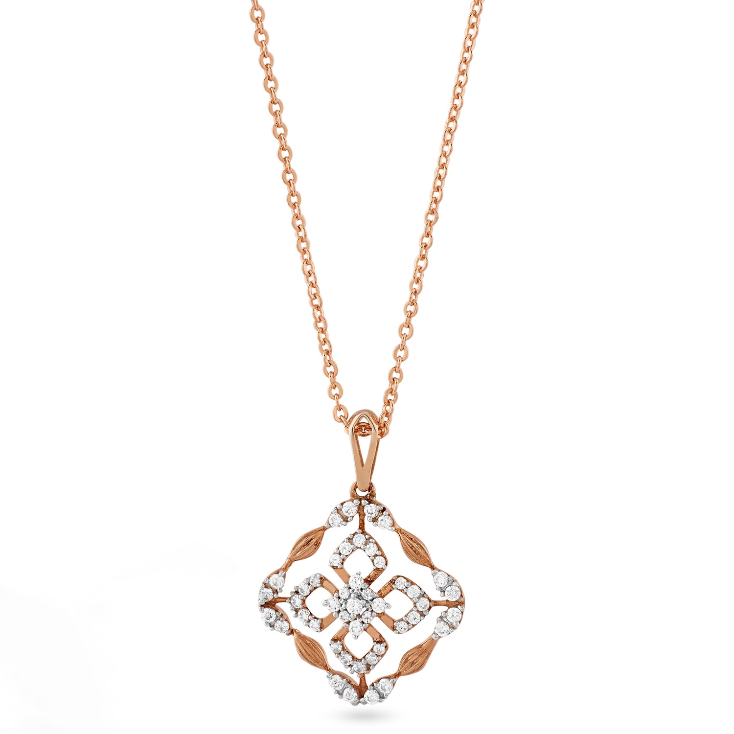 Royal Filigree Square Pendant for Festive Elegance