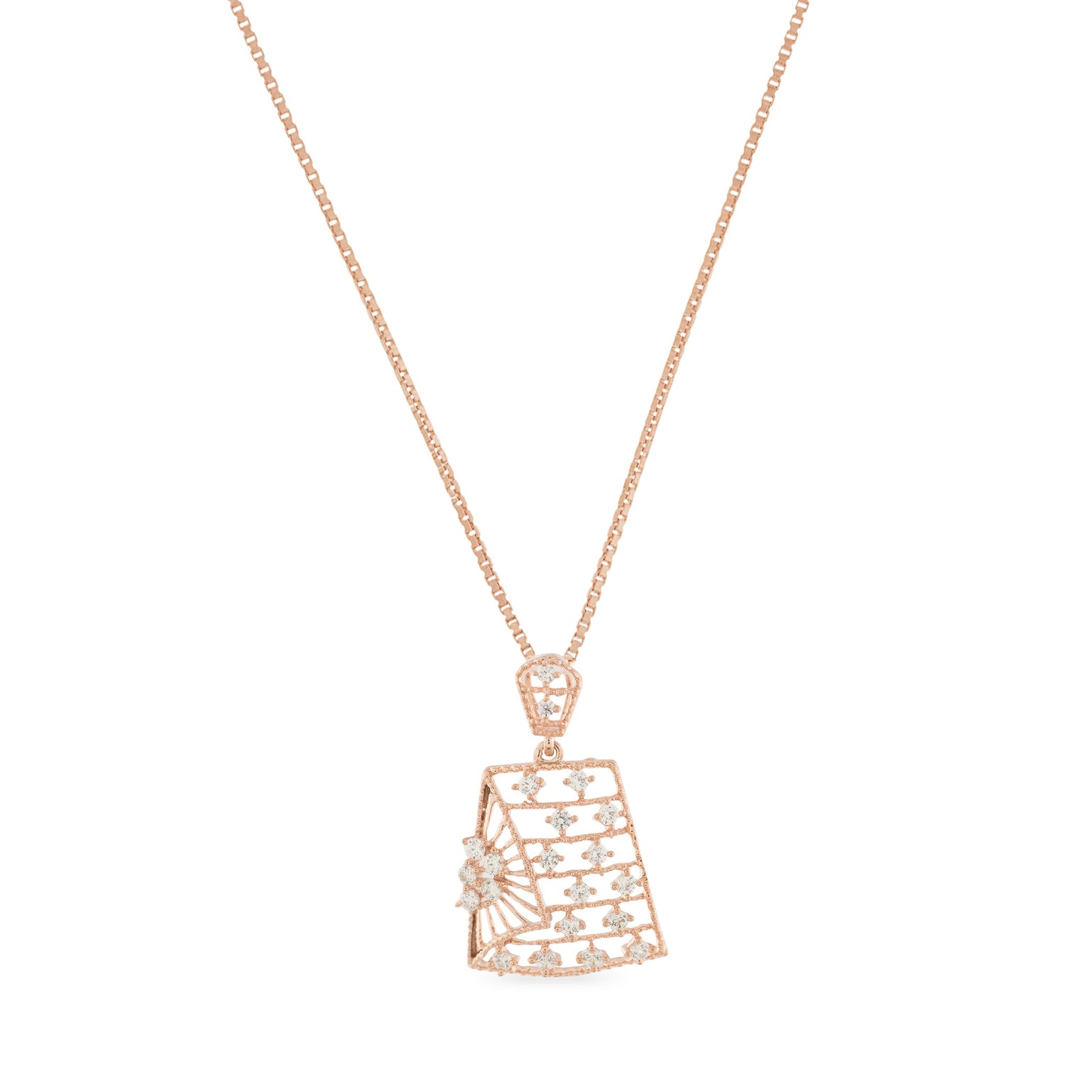 Art Deco Inspired Pendant with Radiant Fan Geometry Elegance