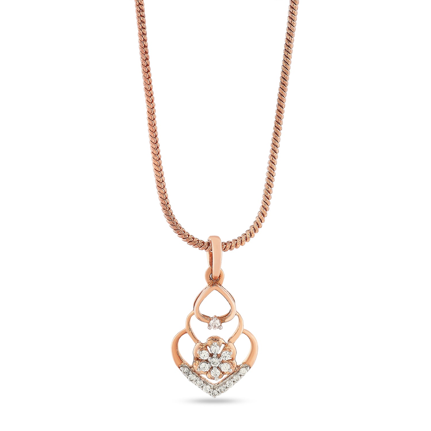 Elegant Floral Filigree Pendant Crafted For Timeless Grace And Sophistication