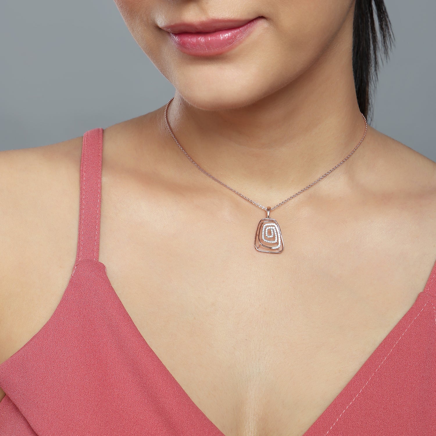 Architectural Layered Contour Pendant of Modern Elegance