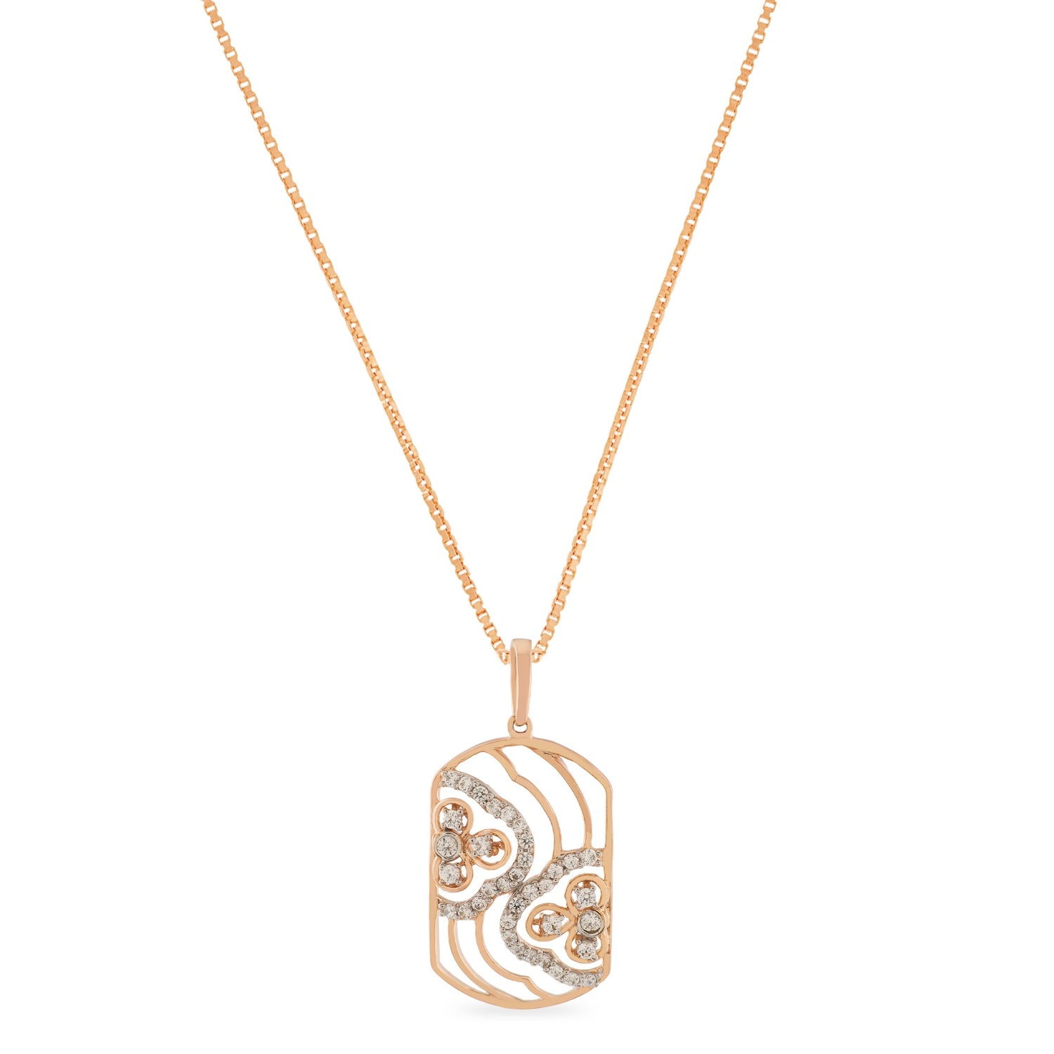 Artful Dual Swirl Pendant With Contemporary Statement Elegance