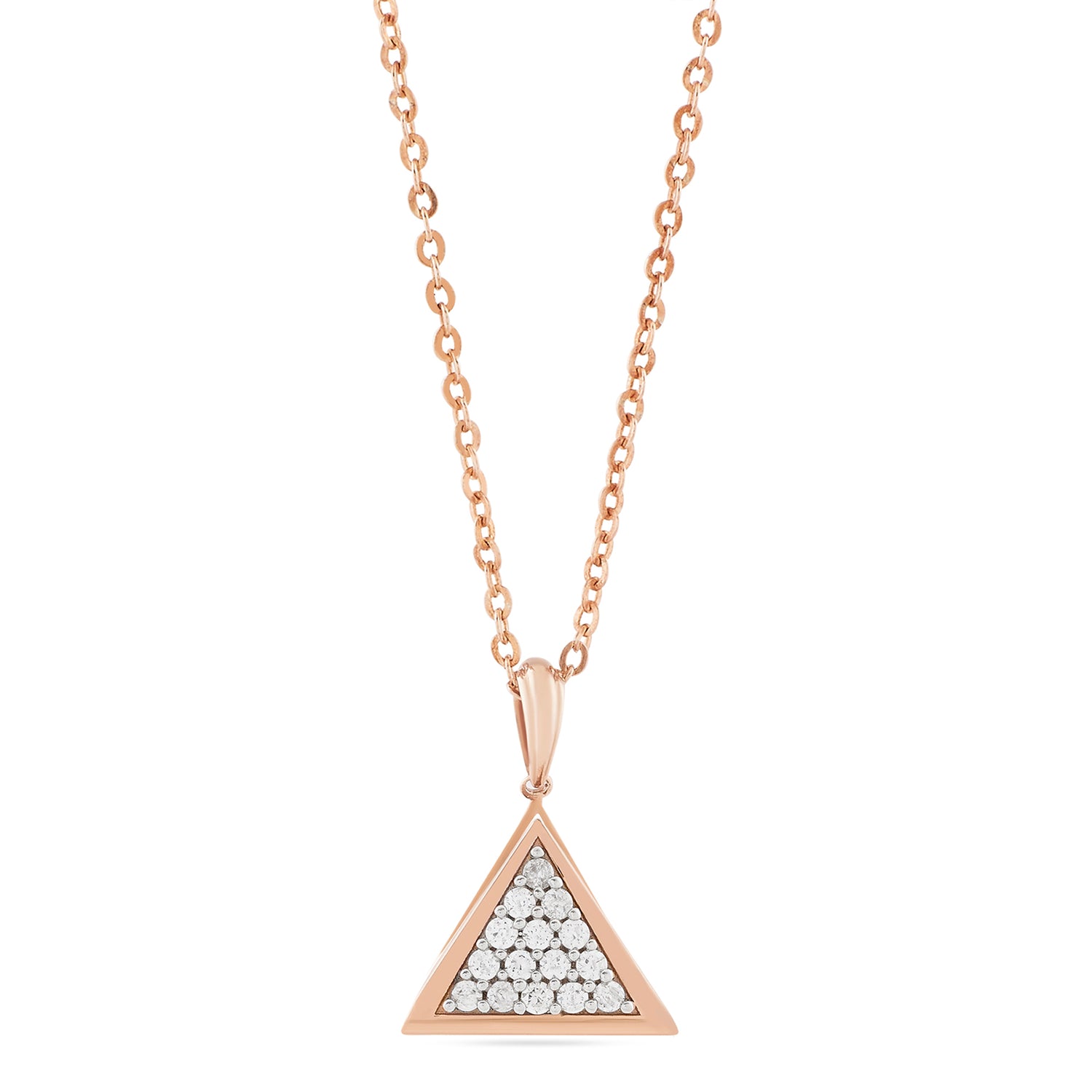 Elegantly Crafted Geometric Triangular Pendant For Sophisticated Modern Women