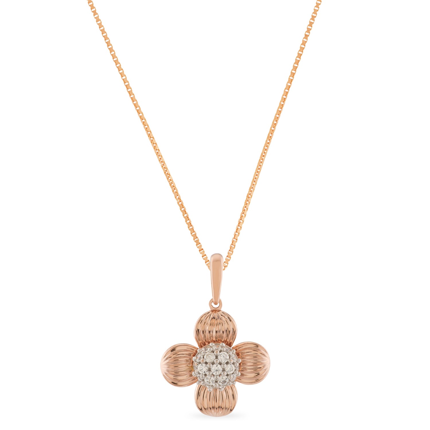 Blooming Clover Grace Pendant with Soft Radiant Harmony