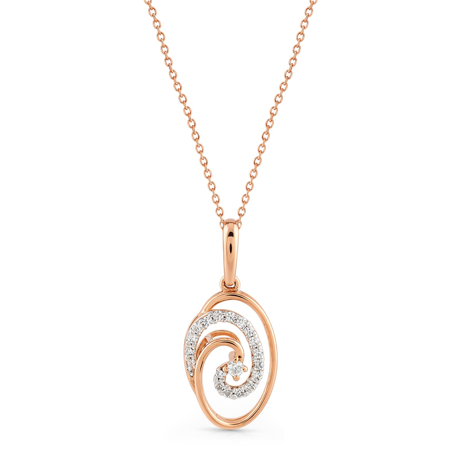 Elegant Swirling Ribbon Pendant for Sophisticated Everyday Feminine Grace