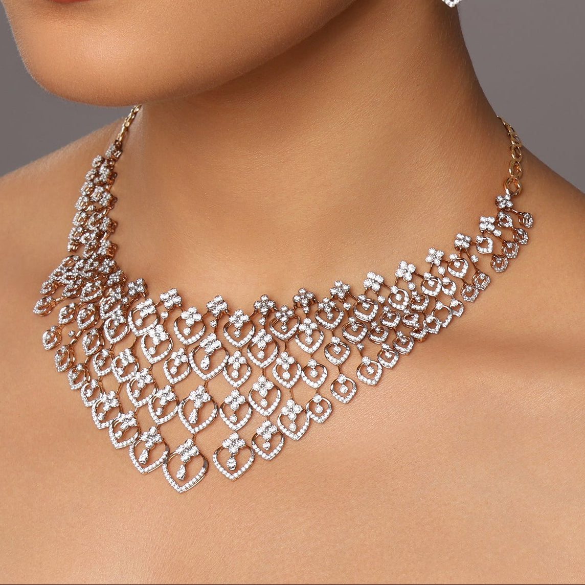 Layered Cascading Necklace for Women
