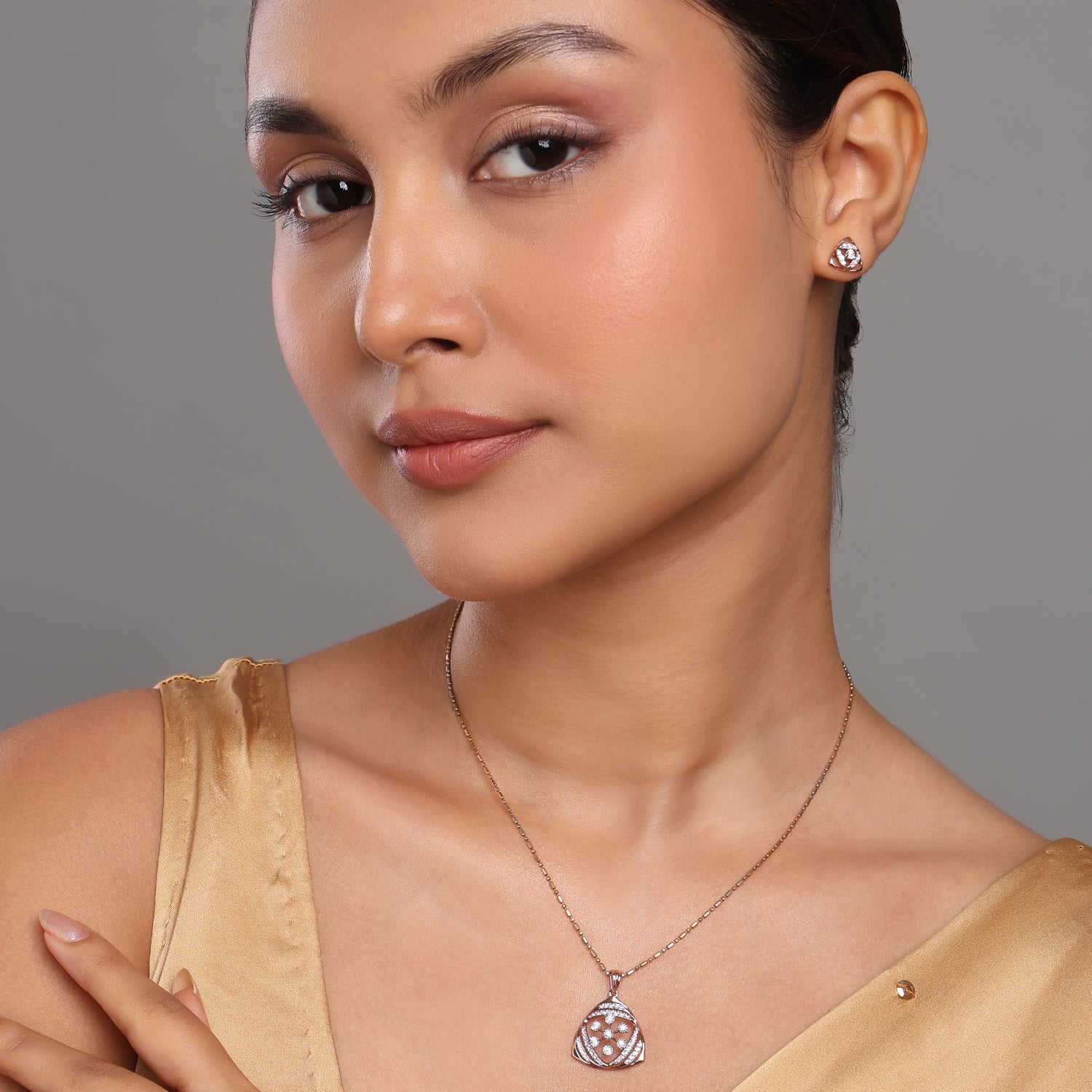 Celestial Garden Triad Pendant and Earring Harmony Set